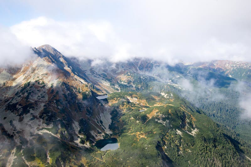 View from Volovec at Tatra mountains